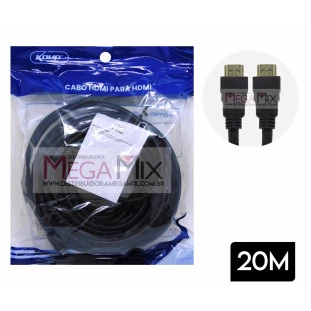 Cabo HDMI + HDMI 20M KP-YP5000 - Knup