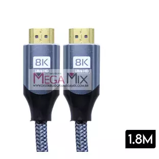 Cabo HDMI + HDMI Ultra HD 8K LE-6636-1.8M - It-Blue