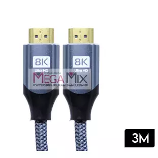 Cabo HDMI + HDMI Ultra HD 8K LE-6636-3M - It-Blue
