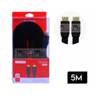 Cabo HDMI + HDMI 4K 5M MHD-4005 - Tomate