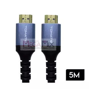 Cabo HDMI + HDMI 8K 5M MHD-8105 - Tomate