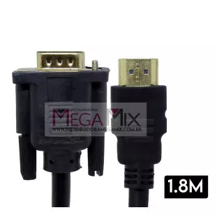 Cabo VGA para HDMI 1.8M KP-YP5028 - Knup