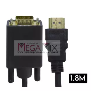 Cabo VGA para HDMI 1.8M LE-6639 - It-Blue