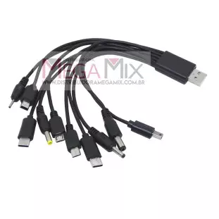 Cabo USB Universal 10 em 1 LE-9013P - Lelong
