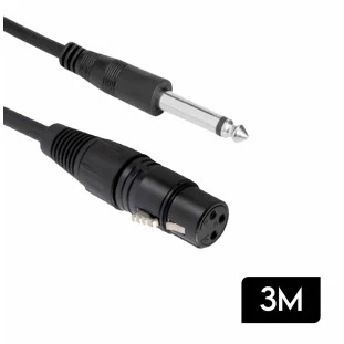 Cabo P10 + XLR 3M KP-YP5019 - Knup