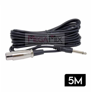 Cabo P10 + XLR 5M MCB-015 - Tomate