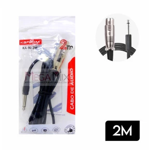 Cabo P10 + XLR 2M KA-N-2M - Kapbom