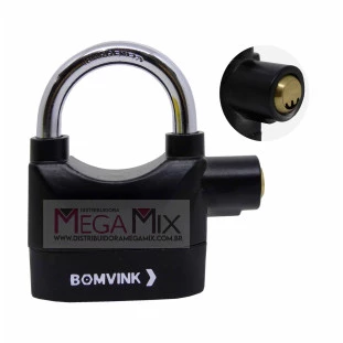 Cadeado Anti-Furto Com Alarme BOM-2603 - Bomvink