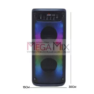 Caixa de Som Bluetooth 20W RMS D-3208 - Grasep 
