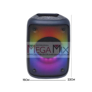 Caixa de Som Bluetooth 10W RMS D-4139 - Grasep