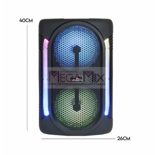 Caixa de Som Bluetooth com Microfone 6.5'' 30W D-BH6201 - Grasep