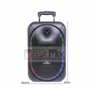 Caixa de Som Bluetooth com Microfone 40W D-BH8118 - Grasep