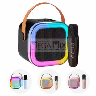 Mini Caixa de Som Bluetooth com Microfone 8W D-K12 - Grasep