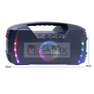 Caixa de Som Bluetooth 60W D-XK205 - SomBox