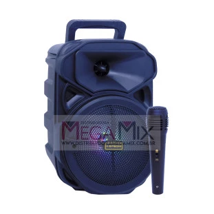 Caixa de Som Portáil Bluetooth com Microfone 6.5" 100W KA-8201 - Kapbom