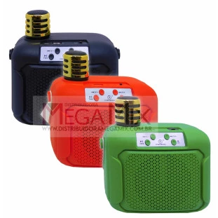 Mini Caixa de Som Bluetooth com Microfone 15W KA-8330 - Kapbom