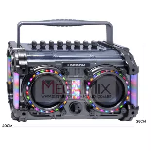 Caixa de Som Bluetooth com 2 Microfones 140W KA-8403 - Kapbom