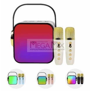 Caixa de Som Bluetooth com 2 Microfones 6W KA-8488 - Kapbom