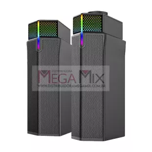 Caixa de Som para PC com Bluetooth 10W D-GP204 BT - Grasep