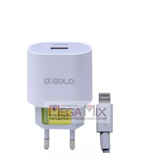 Carregador USB para Iphone 30W 6.1A CA31-6/IOS - A'Gold