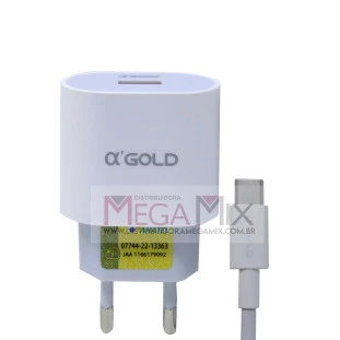 Carregador UBS para Tipo C 30W 6.1A CA31-7 - A'gold