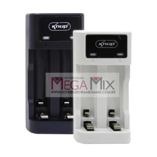 Carregador de Pilhas AA/AAA KP-CP601 - Knup