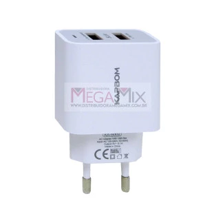 Carregador com 2 USB 5.1A KA-5002 - Kapbom