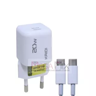 Carregador USB-C para Tipo C 20W 3A KD-661CC - Kaidi