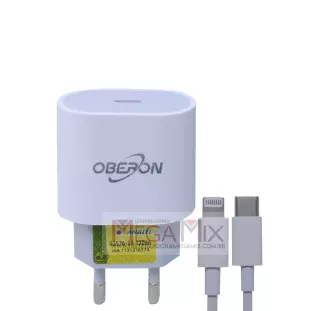 Carregador USB-C para Iphone 20W 3A OR-IC030/I - Oberon