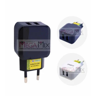 Carregador 2 USB 5.1A 12.5W LE-258 - Lelong