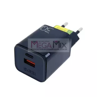 Carregador USB + USB-C 30W LE-295 - Lelong