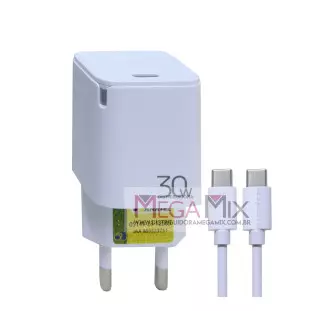 Carregador USB-C para Tipo C 30W 2.5A LE-297CC - Lelong