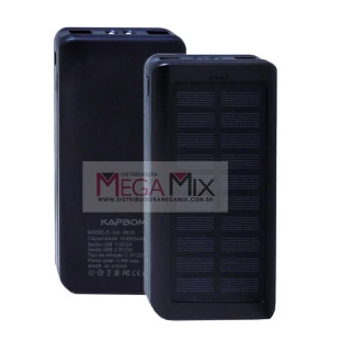 Carregador Portátil Power Bank Solar 10.000mAh KA-9610 - Kapbom