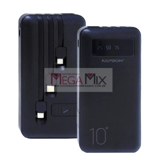 Carregador Portátil Powerbank 10.000mAh KA-966 C - Kapbom
