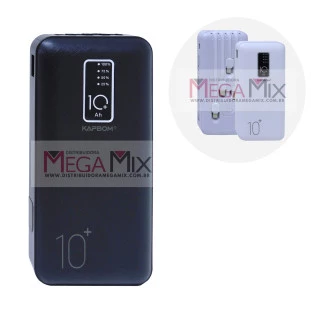 Carregador Portátil Powerbank 10.000mAh KA-966 D - Kapbom