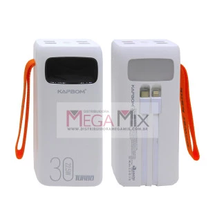 Carregador Portátil Powerbank 30000mAh KA-9895 - Kapbom