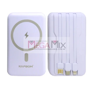 Carregador Powerbank por Indução MagSafe 10000mAh KA-9919 - Kapbom