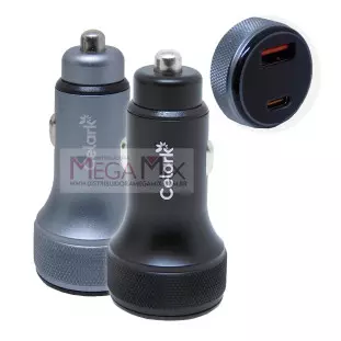 Carregador Veicular USB + USB-C 48W 2.5A CE-G1062 - Celark