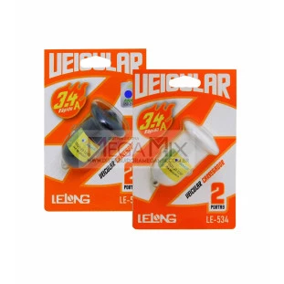 Carregador Veicular com 2 USB 3.4A LE-534 - Lelong