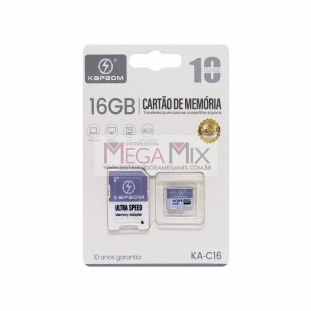 Cartão de Memória 16GB KA-C16 - Kapbom