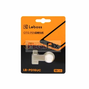 Pendrive 16GB 2 em 1 (USB 2.0 + Tipo C) LB-PD16UC - Leboss