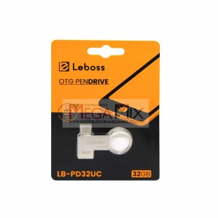 Pendrive 32GB 2 em 1 (USB 2.0 + Tipo C) LB-PD32UC - Leboss