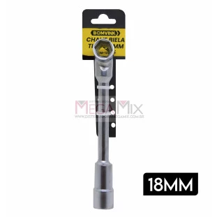 Chave Biela Tipo L 18mm Vazada BOM-1221 - Bomvink