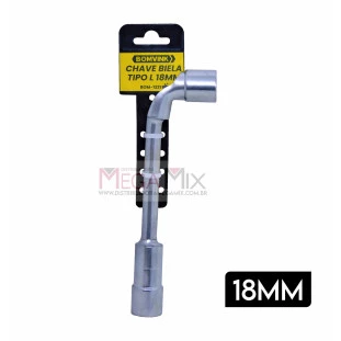 Chave Biela Tipo L 18mm Vazada BOM-1221 - Bomvink
