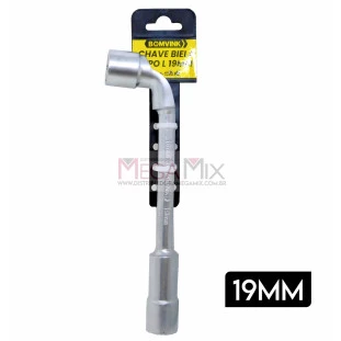 Chave Biela Tipo L 19mm Vazada BOM-1222 - Bomvink