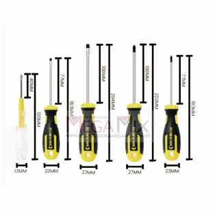 Kit de Chaves Fenda e Phillips BOM-3119 - Bomvink