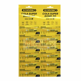Cola Instantânea 3G Cartela com 12un BOM-1591 - Bomvink