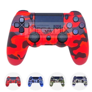 Controle para Playstation PS4 sem Fio Camuflado - Double