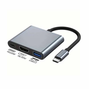 Cabo Conversor 3 em 1 Tipo C + Tipo C/HDMI/USB AU-578 - Altomex