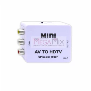 Adaptador Conversor AV para HDMI 1080P AV2HDMI KAP-V085 - Kapbom